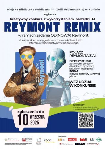 REYMONT REMIX – MBP w Koninie zaprasza do udziału w konkursie