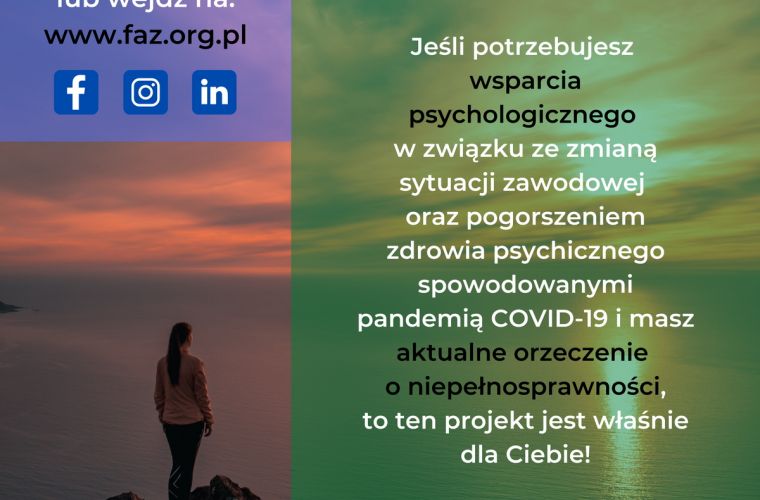 Link do artykułu - Bezpłatne wsparcie psychologiczne dla osób z niepełnosprawnością