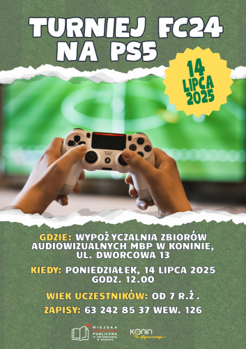 14 lipca - Piłkarskie emocje w konińskiej bibliotece