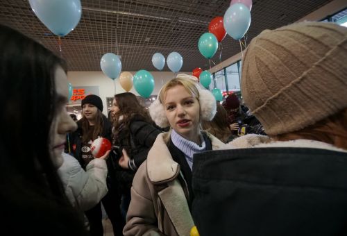 Happening na rondzie WOŚP