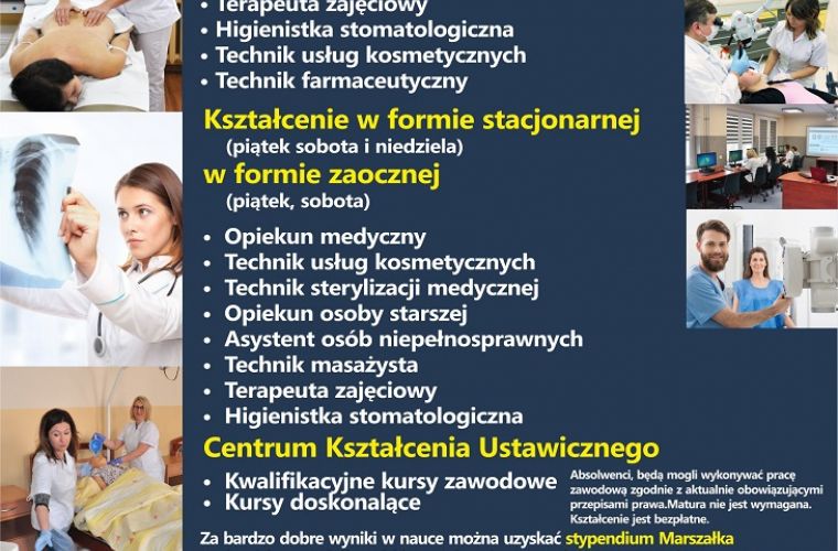Link do artykułu - Medyczna Szkoła Policealna WSCKZiU zaprasza na nabór styczeń - luty 2020
