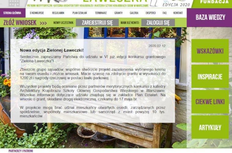 Link do artykułu - Nowa edycja „Zielonej Ławeczki”