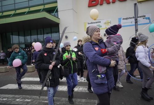 Happening na rondzie WOŚP