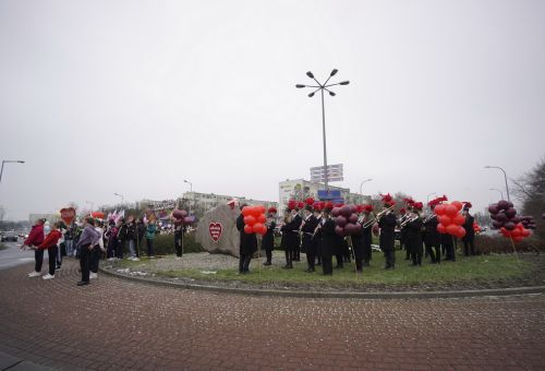 Happening na rondzie WOŚP