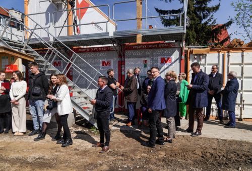 Wmurowanie kamienia węgielnego pod budowę nowego bloku MTBS
