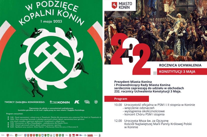 Link do artykułu -  Uroczystości majowe w Koninie