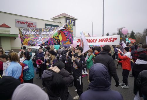 Happening na rondzie WOŚP