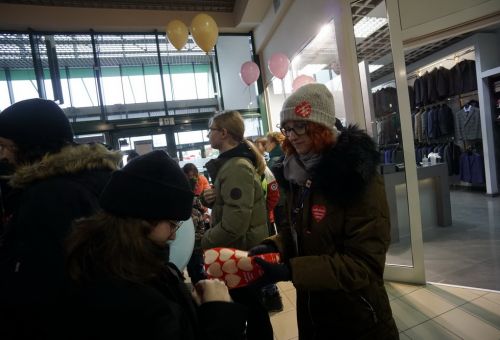 Happening na rondzie WOŚP