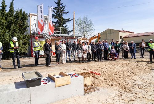 Wmurowanie kamienia węgielnego pod budowę nowego bloku MTBS