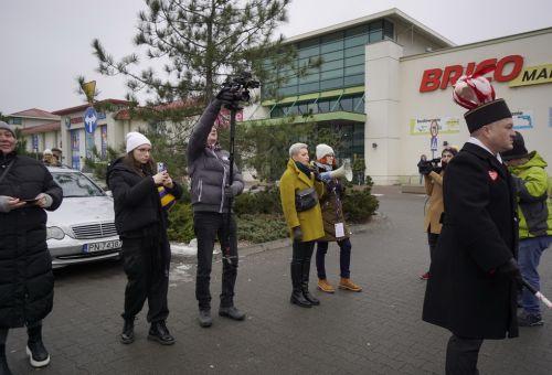 Happening na rondzie WOŚP