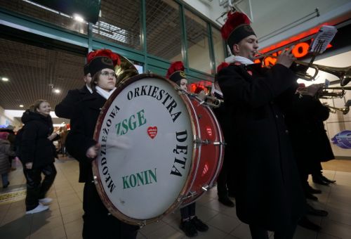 Happening na rondzie WOŚP