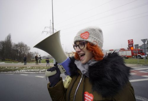 Happening na rondzie WOŚP