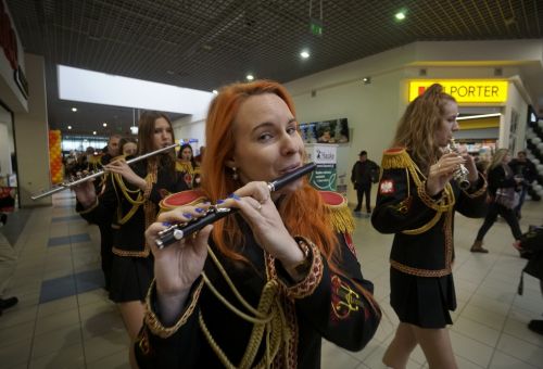 Happening na rondzie WOŚP