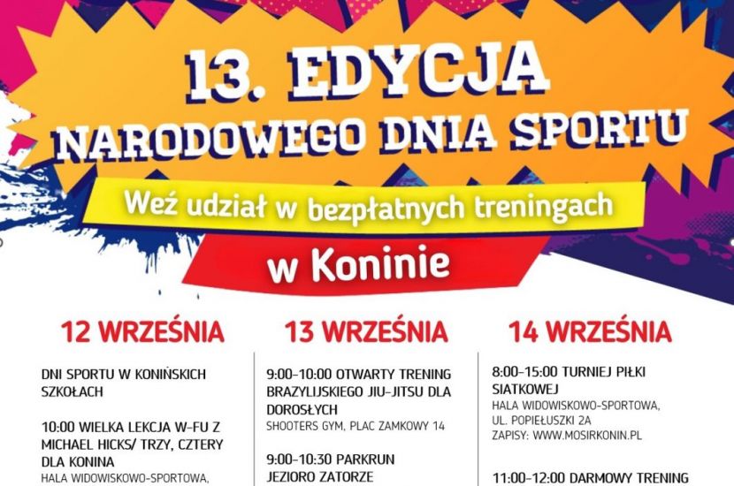 Narodowy Dzień Sportu startuje już w przyszłym tygodniu w Koninie