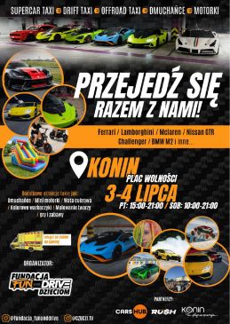 Przejedź się Lamborghini, Ferrari, McLaren i spełnij swoje marzenia! Wesprzyj zbiórkę na karetkę dla dzieci