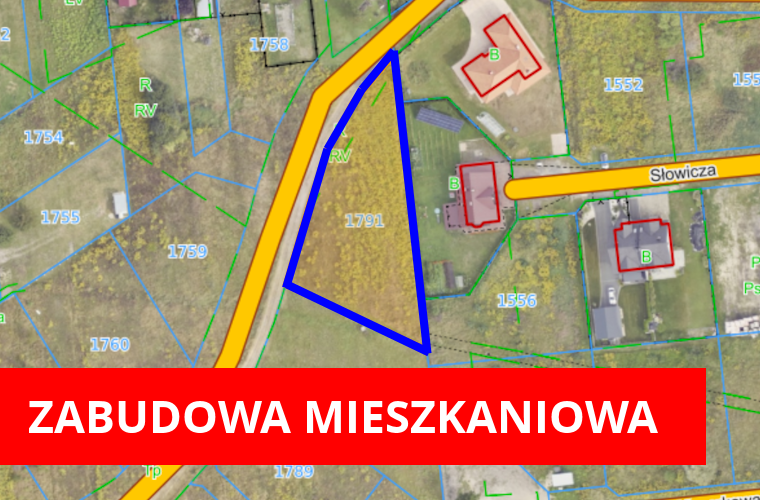 Obrazek poglądowy - działka 1791 obręb Wilków