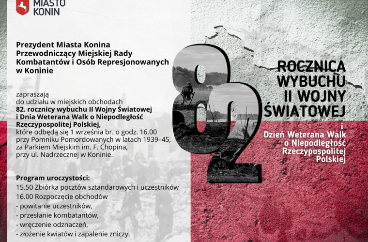 Link do artykułu - Program miejskich obchodów 82. rocznicy wybuchu II Wojny Światowej