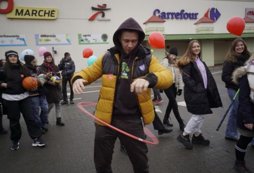 Happening na rondzie WOŚP