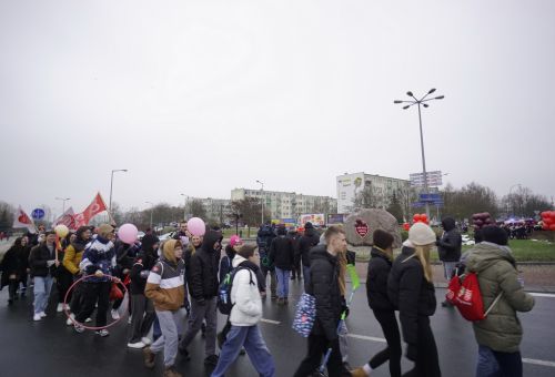 Happening na rondzie WOŚP