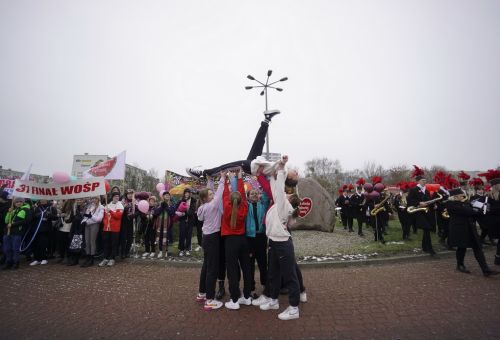 Happening na rondzie WOŚP