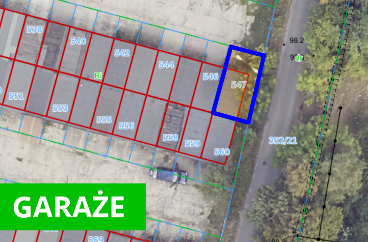 Obrazek poglądowy - garaż przy ulicy Spółdzielców