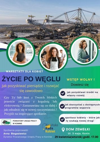 Plakat - warsztaty dla kobiet