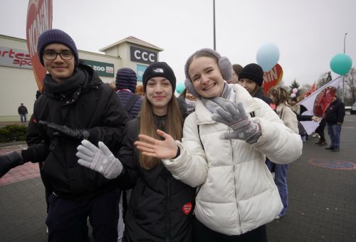 Happening na rondzie WOŚP