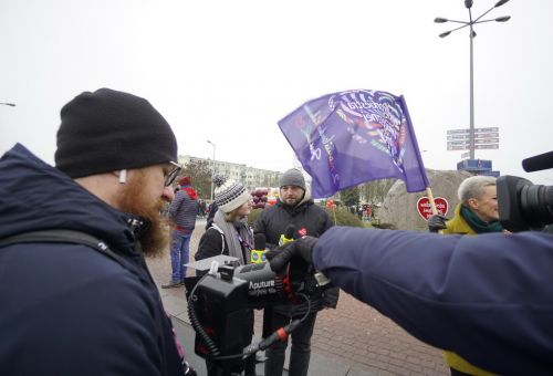 Happening na rondzie WOŚP