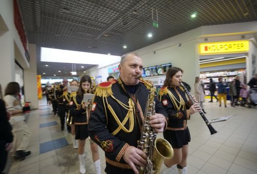 Happening na rondzie WOŚP