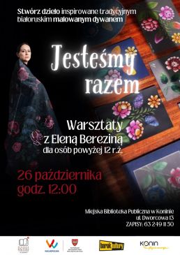 „Jesteśmy razem” warsztaty z Eleną Bereziną