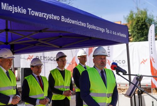 Wmurowanie kamienia węgielnego pod budowę nowego bloku MTBS