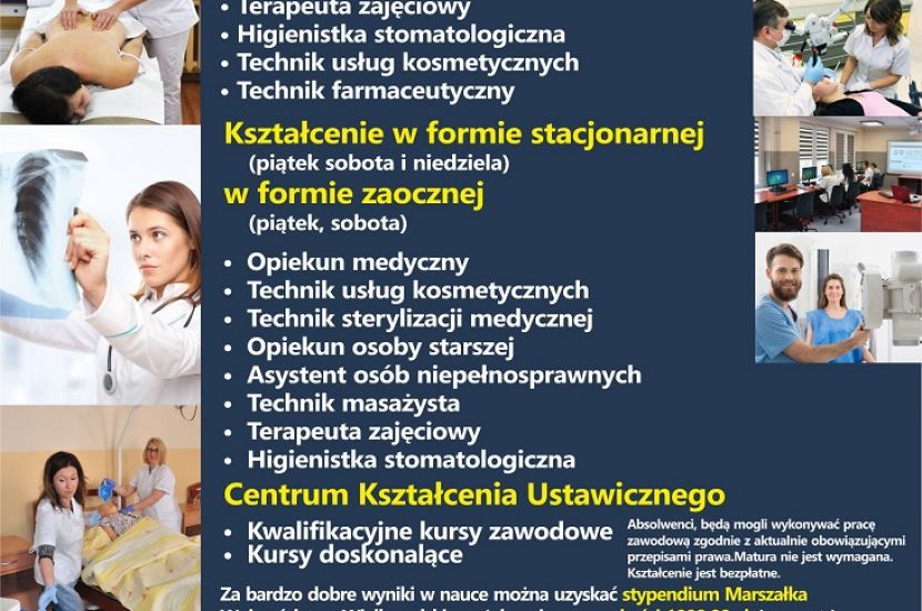 Link do artykułu - Medyczna Szkoła Policealna WSCKZiU zaprasza na nabór styczeń - luty 2020