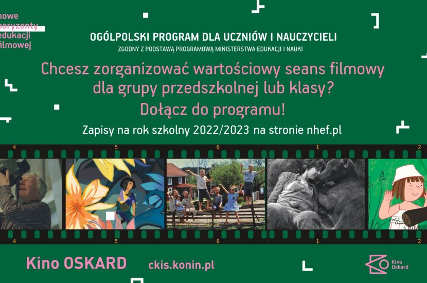 Link do artykułu - Zapisz klasę do programu Nowe Horyzonty Edukacji Filmowej w Kinie Oskard