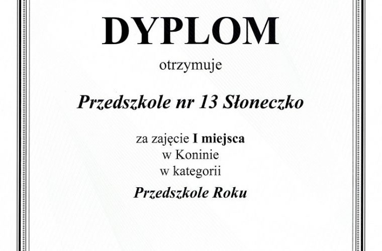Link do artykułu -  "Słoneczko" docenione w plebiscycie Głosu Wielkopolskiego