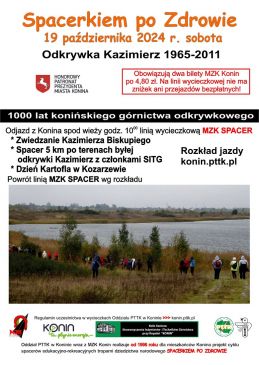 Spacerkiem po Zdrowie Odkrywka Kazimierz