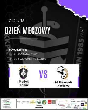 Mecz Medyk konin vs AP Diamonds Academy