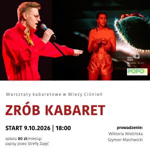 Zrób kabaret! Wyjątkowe warsztaty w Wieży Ciśnień