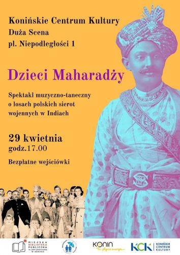 Plakat - spektakl Dzieci Maharadży