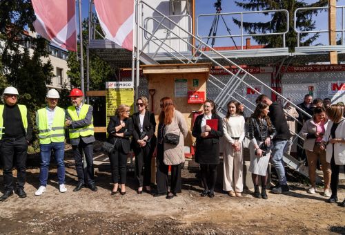 Wmurowanie kamienia węgielnego pod budowę nowego bloku MTBS