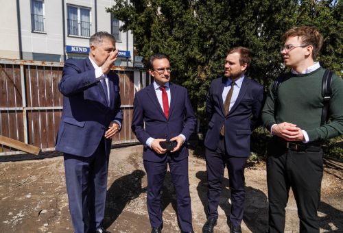 Wmurowanie kamienia węgielnego pod budowę nowego bloku MTBS