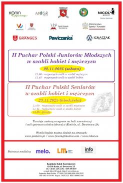 II Puchar Polski Juniorów Młodszych i II Puchar Polski Seniorów w szabli