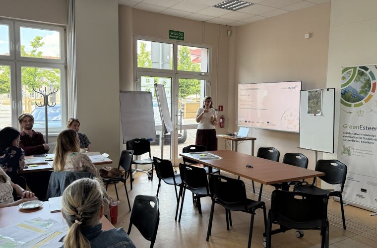Zdjęcia przedstawiają spotkanie w ramach projektu GREENESTEEM