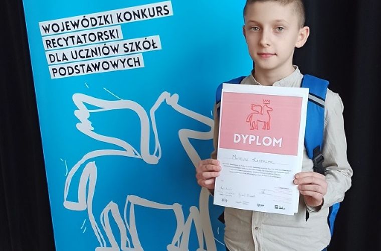Link do artykułu -  Sukces młodego recytatora z MDK