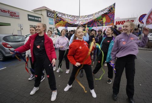 Happening na rondzie WOŚP