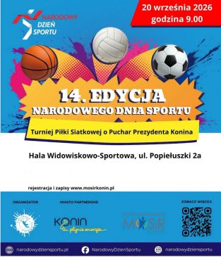Turniej Siatkówki z okazji obchodów Narodowego Dnia Sportu 2026