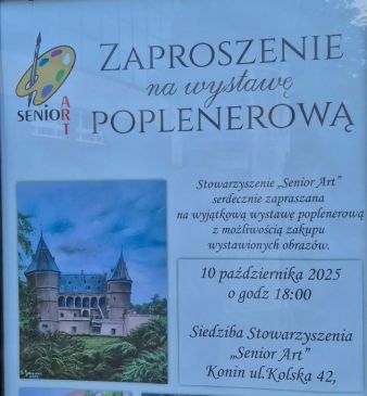 Zaproszenie na wystawę poplenerową Senior Art