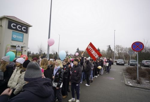 Happening na rondzie WOŚP