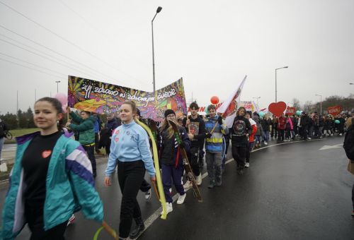 Happening na rondzie WOŚP
