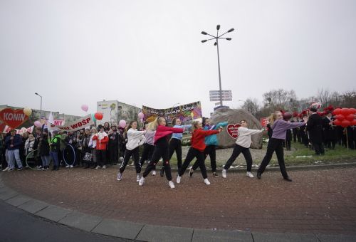 Happening na rondzie WOŚP
