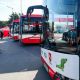 Dzień otwarty w zajezdni MZK. Na zdjęciu widać autobusy MZK